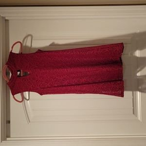 Laced Maroon Dress